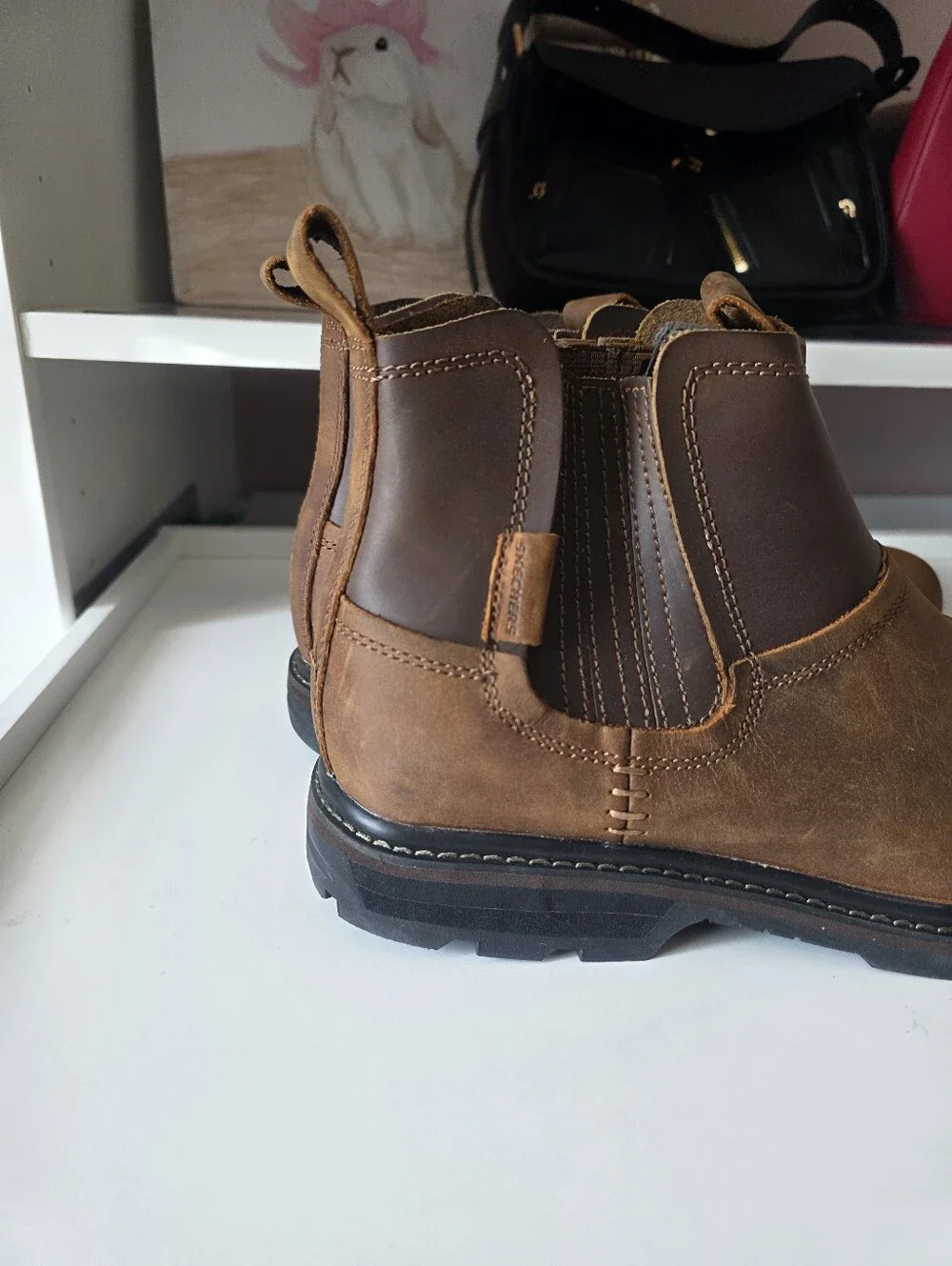 Men's Brown Chelsea Work Boots